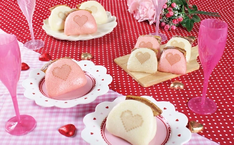 岩崎本舗、シェアして楽しめる「ハート角煮まんじゅう」を 1月20日からバレンタイン限定発売