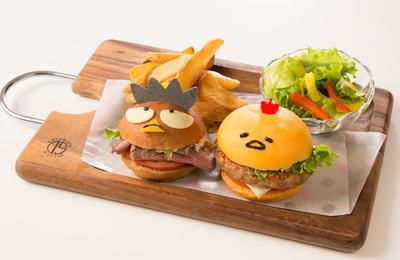ぐでたまとばつ丸のミニミニハンバーガーセット