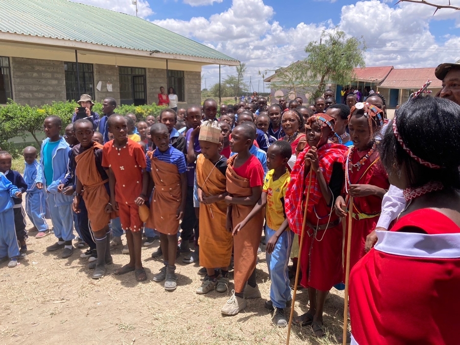 小学校での歓迎会