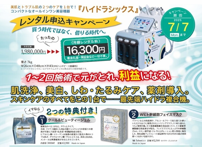 クール&ビューティージェルと、ハイドラシックス