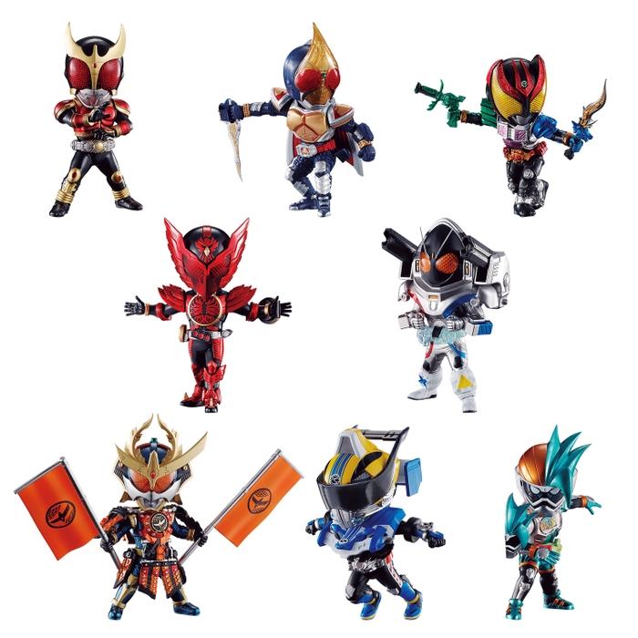 E賞:パワーアップ仮面ライダー デフォルメフィギュア