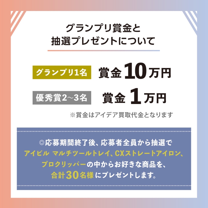 グランプリ賞金は10万円