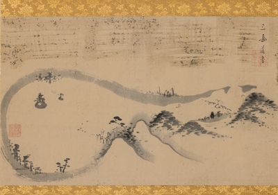 琵琶湖近江八景_池大雅_江戸時代_個人蔵