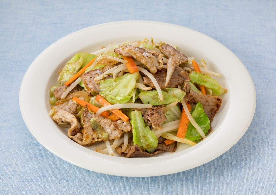 ミックス野菜で!しょうゆ&ペパー炒め