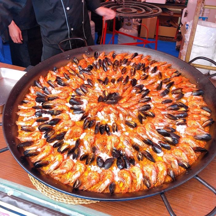 優勝パエリア 北海道シーフードパエリア 80人前