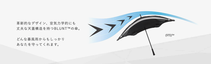 ブラント (BLUNT) 空気力学的にも丈夫な天蓋構造