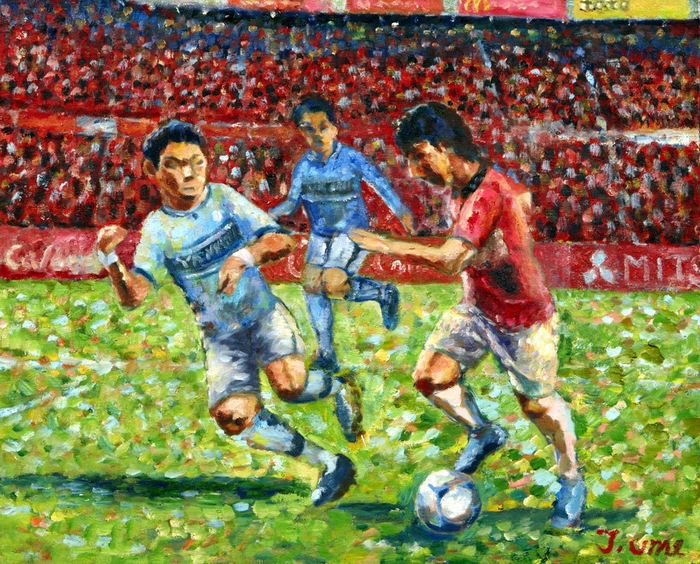 展示作品一例 「赤い魂・勝利の約束」