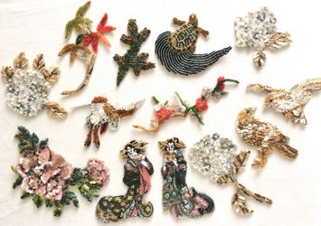 鳥・花・美人画などを繊細な“ビーズ刺繍”で表現　 クチュールバッグ作家 酒井佐和子の作品展9/19～開催＠代官山