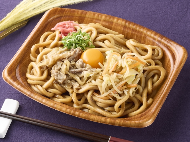 すき焼き風月見焼うどん 　イメージ画像
