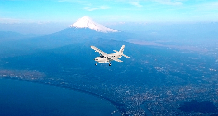 『SKY TREK TOURS』第一弾 プロモーションフライト 富士山フライト イメージ 