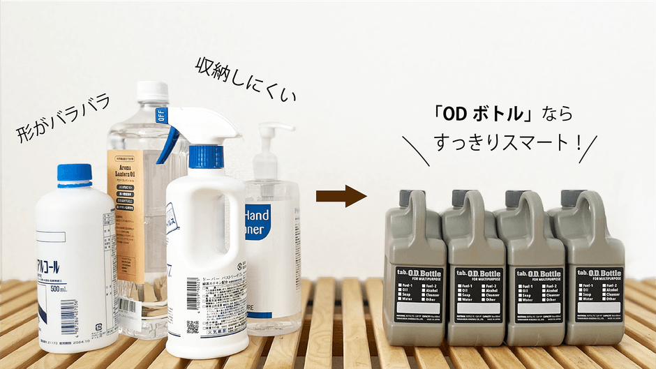 かさばるボトル類のストレスもすっきり解決!