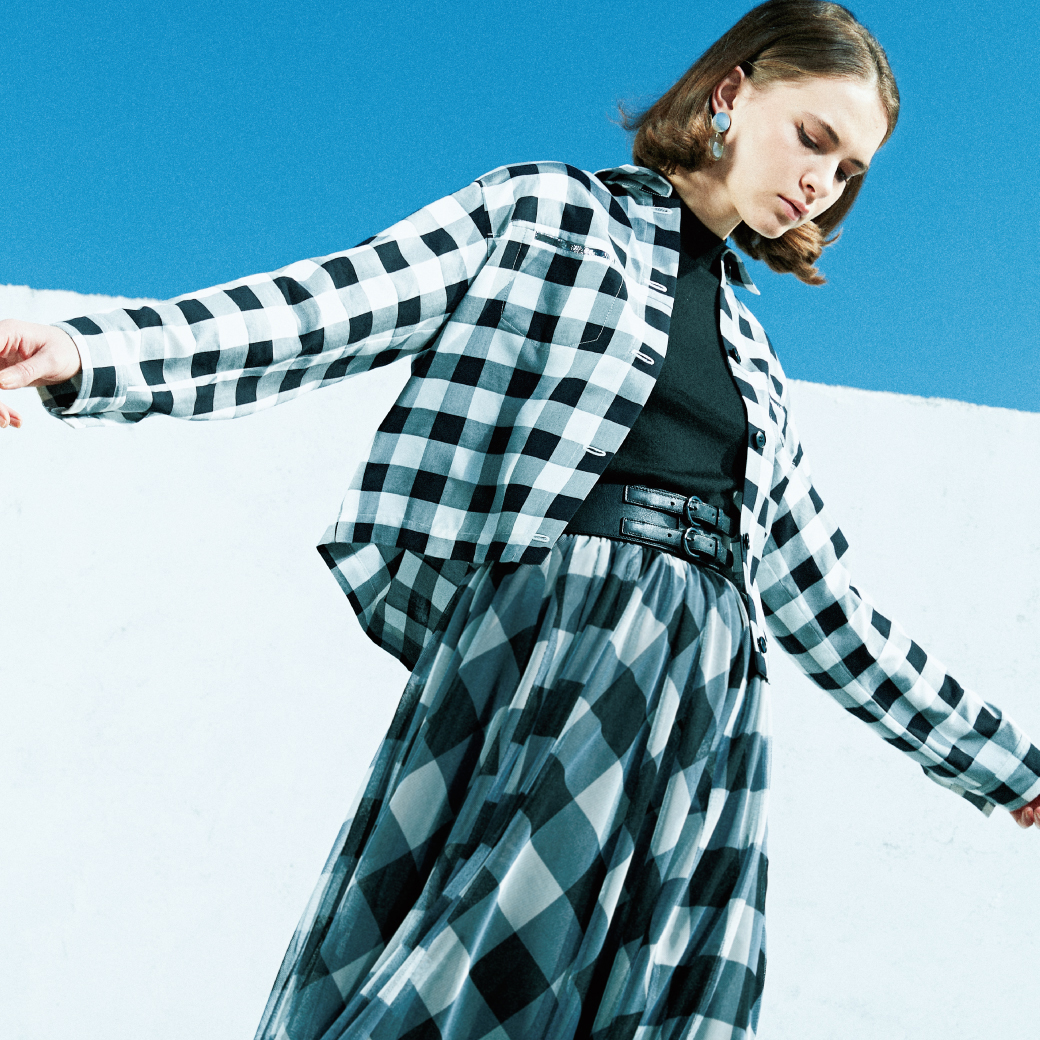 素材とデザインでトラッドアイテムに遊び心をプラス!大胆なビッグギンガムチェックのアイテムを発売