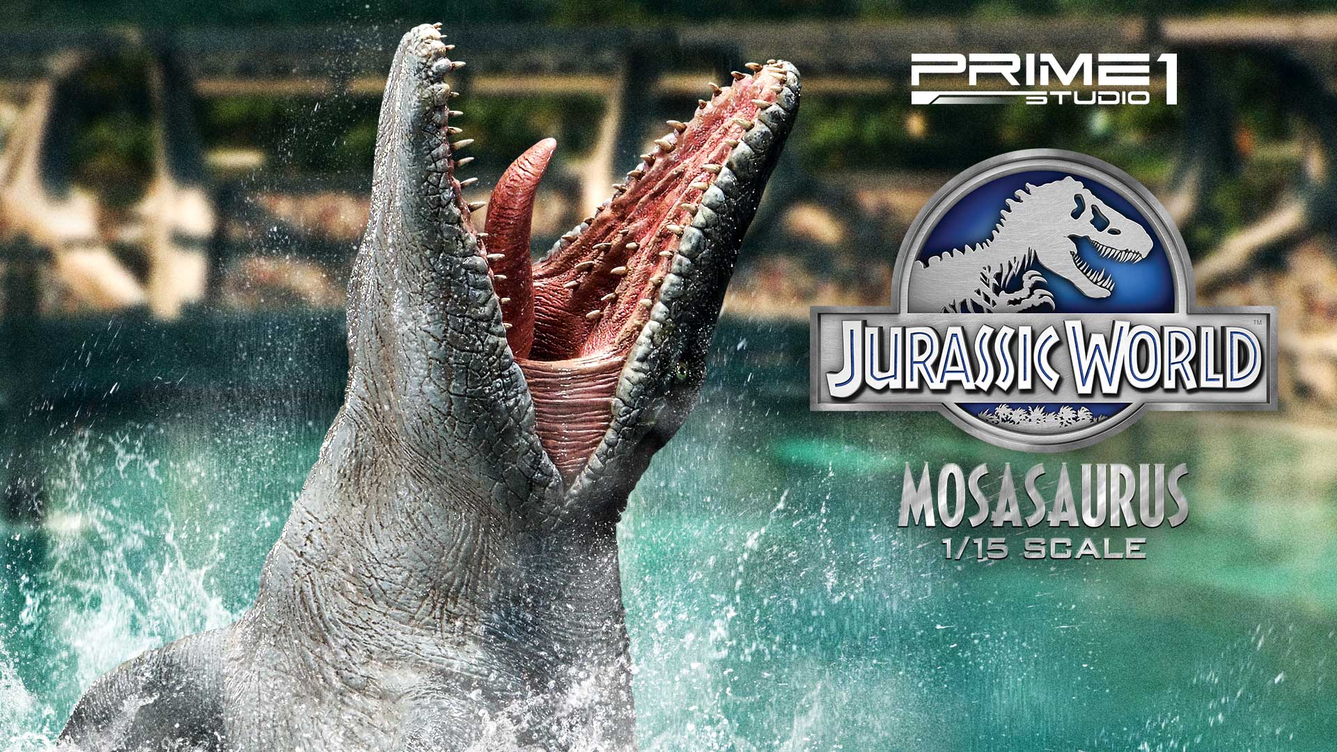ジュラシック・ワールドで絶大な存在感を放った人気恐竜『モササウルス』が横幅“90cmオーバー”の迫力サイズで登場！