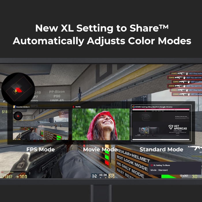 XL Setting to Share(TM)&Auto Game Mode
