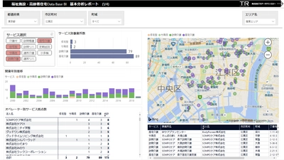 業界初！有料老人ホームやサービス付き高齢者向け住宅等の 居住系サービスに特化したBIツール 「福祉施設・高齢者住宅 Data Base BI」のサービス開始