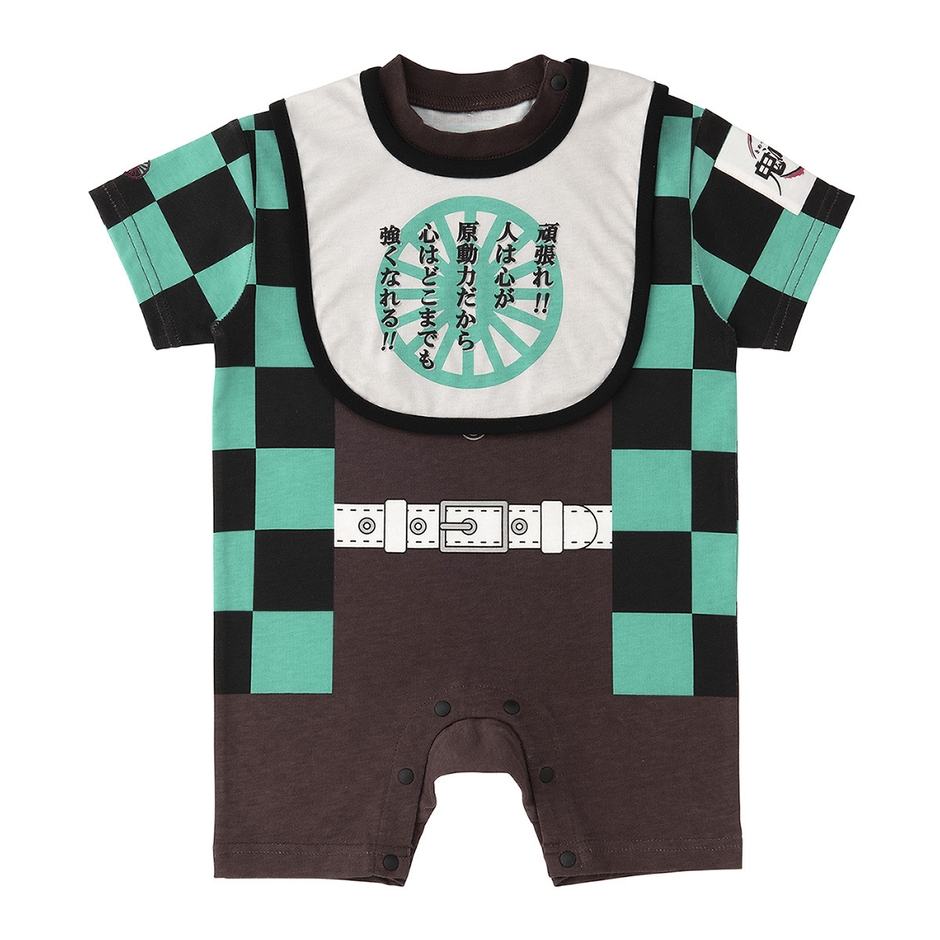 なりきりスタイ&カバーオールセット(竈門炭治郎)(2)