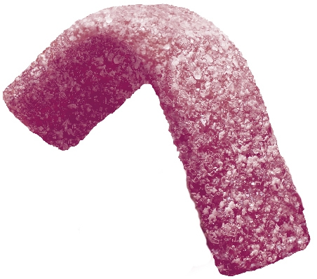 フェットチーネグミ グレープソーダ味 生地(2)