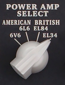 「パワーアンプ・セレクト」つまみ