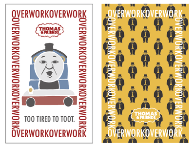 OVERWORK SERIES ステッカー各種イメージ(2)