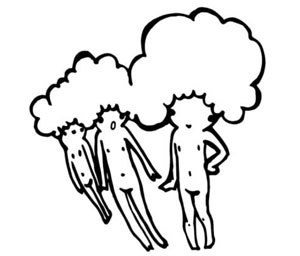 スタンプの一例 (制作: 三木サチコ氏 2017年)