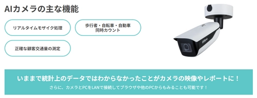 初期費用0円、日額2,000円で正確な交通量調査が可能　 「AIカメラレンタルサービス」を開始