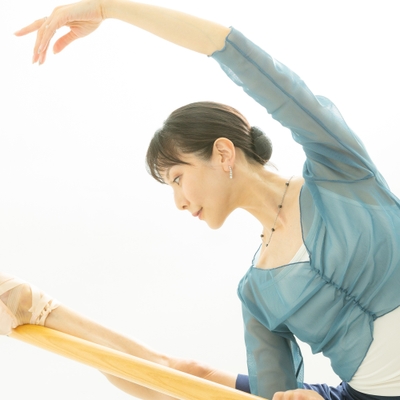 レッスン中にも着用可能(モデル 康村和恵)