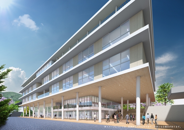 現在、新学部開設に向けて新校舎も建設中です!
