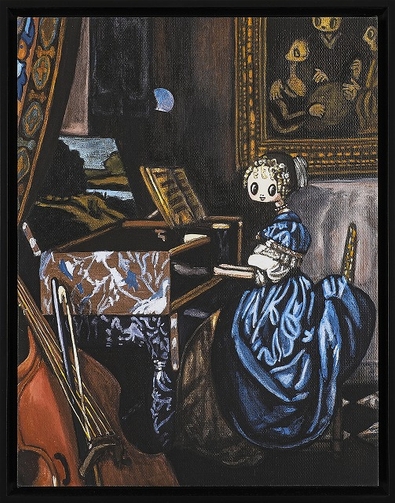 細川真希　LADY SEATED AT A VIRGINAL