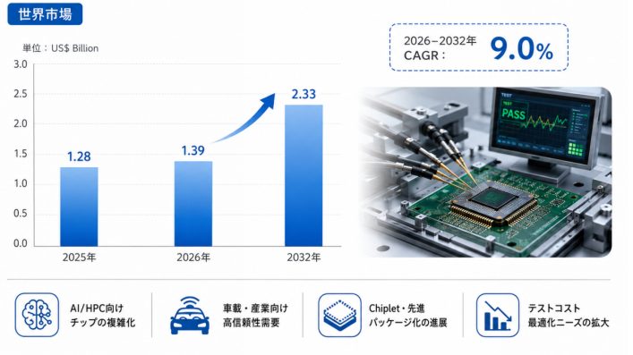 テスト容易化設計・実装サービスの世界市場:産業チェーン、構造分析、ビジネスモデルの展望(2026-2032)