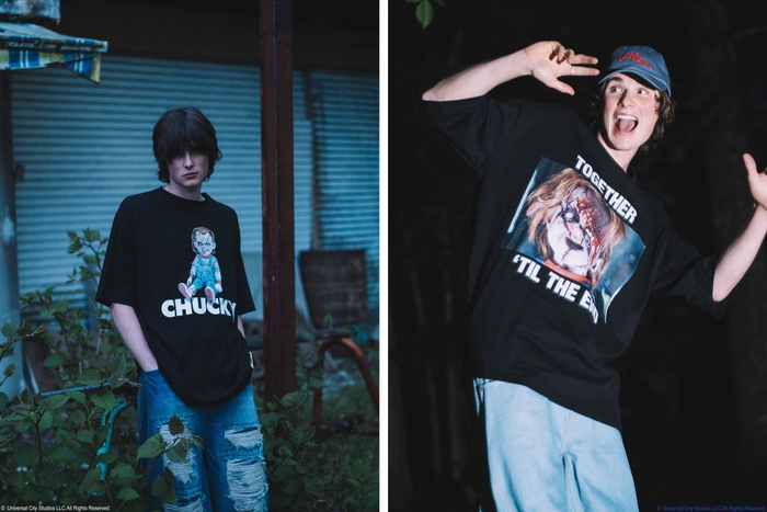 SEED OF CHUCKY TEE(画像左) CHUCKY PHOTO TEE(画像右)