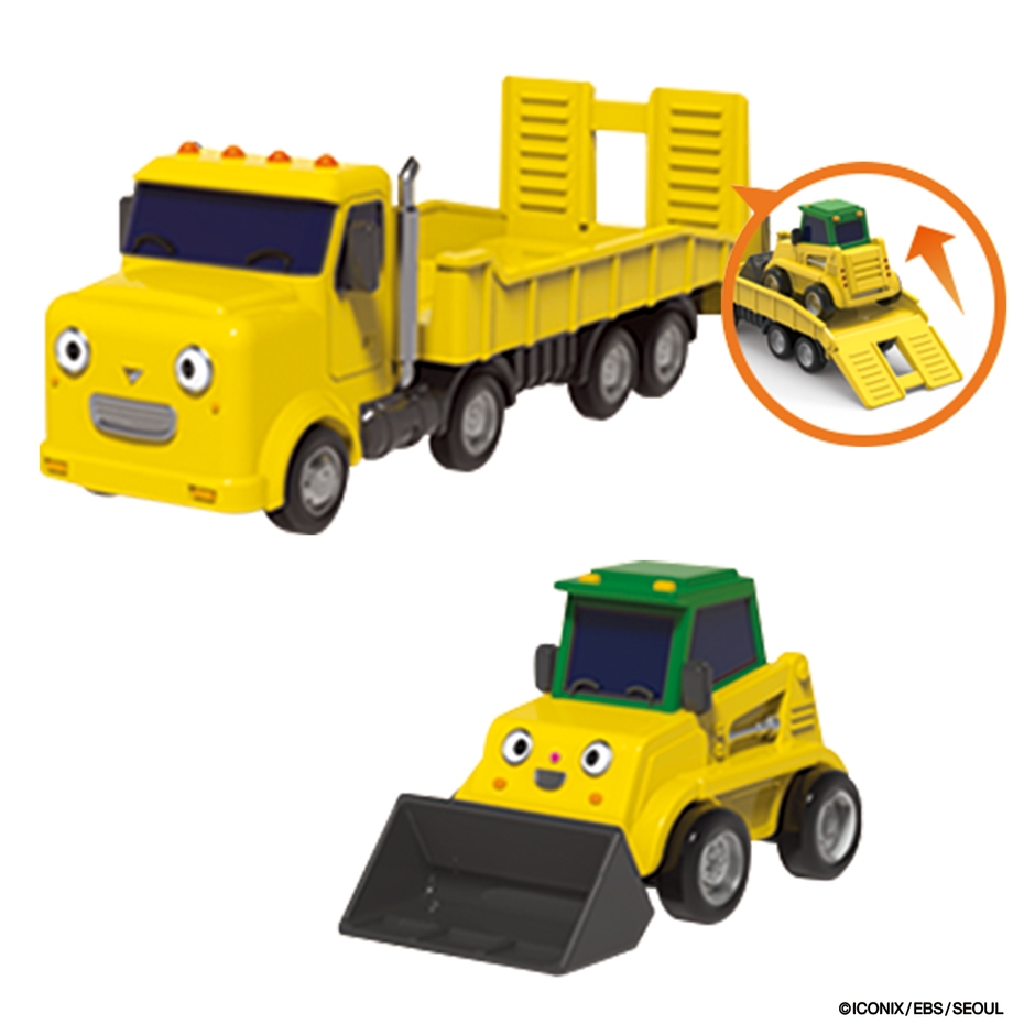 ちびっこバス タヨ おともだちミニカーダブルセット-バケット＆マック-