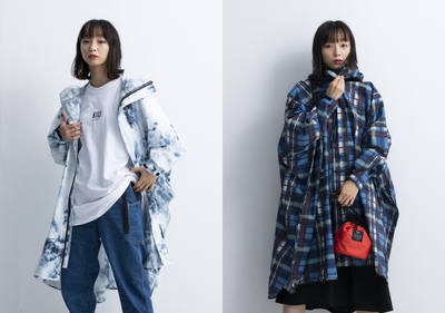 K163_KiU NEW STANDARD RAIN PONCHO　5,940円（税込）