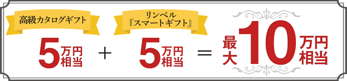 カタログギフト最大10万円相当