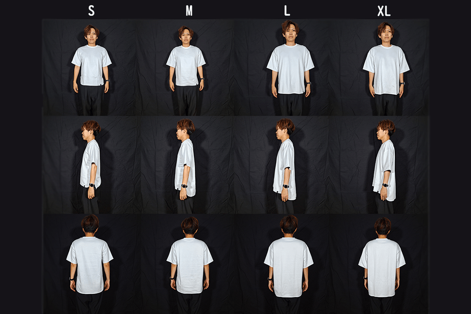 174cm サイズ別着用イメージ