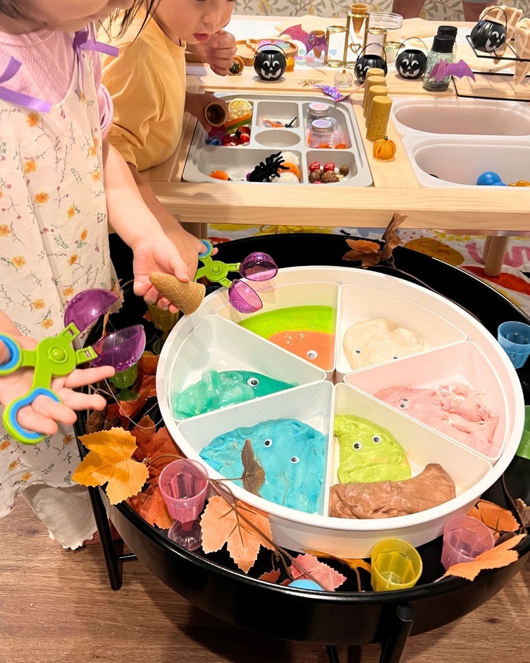  ベアトリーセンサリープレイ_ハロウィンアイスクリーム