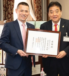 「河村市長に怒られた！？」 接骨院を運営する株式会社タフライフが 名古屋市にベビーマットレスを寄贈