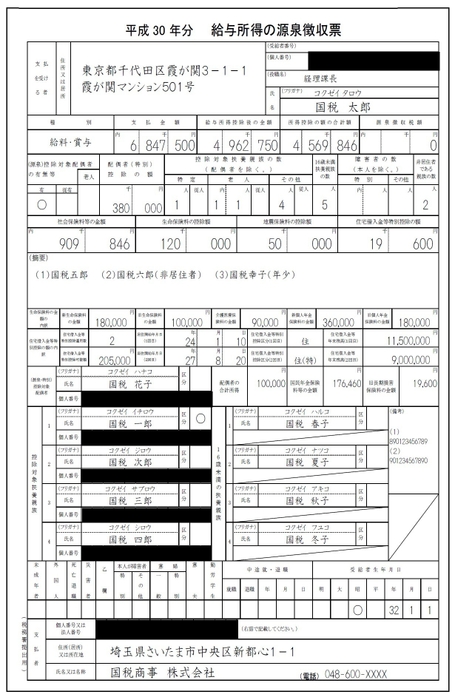 源泉徴収票