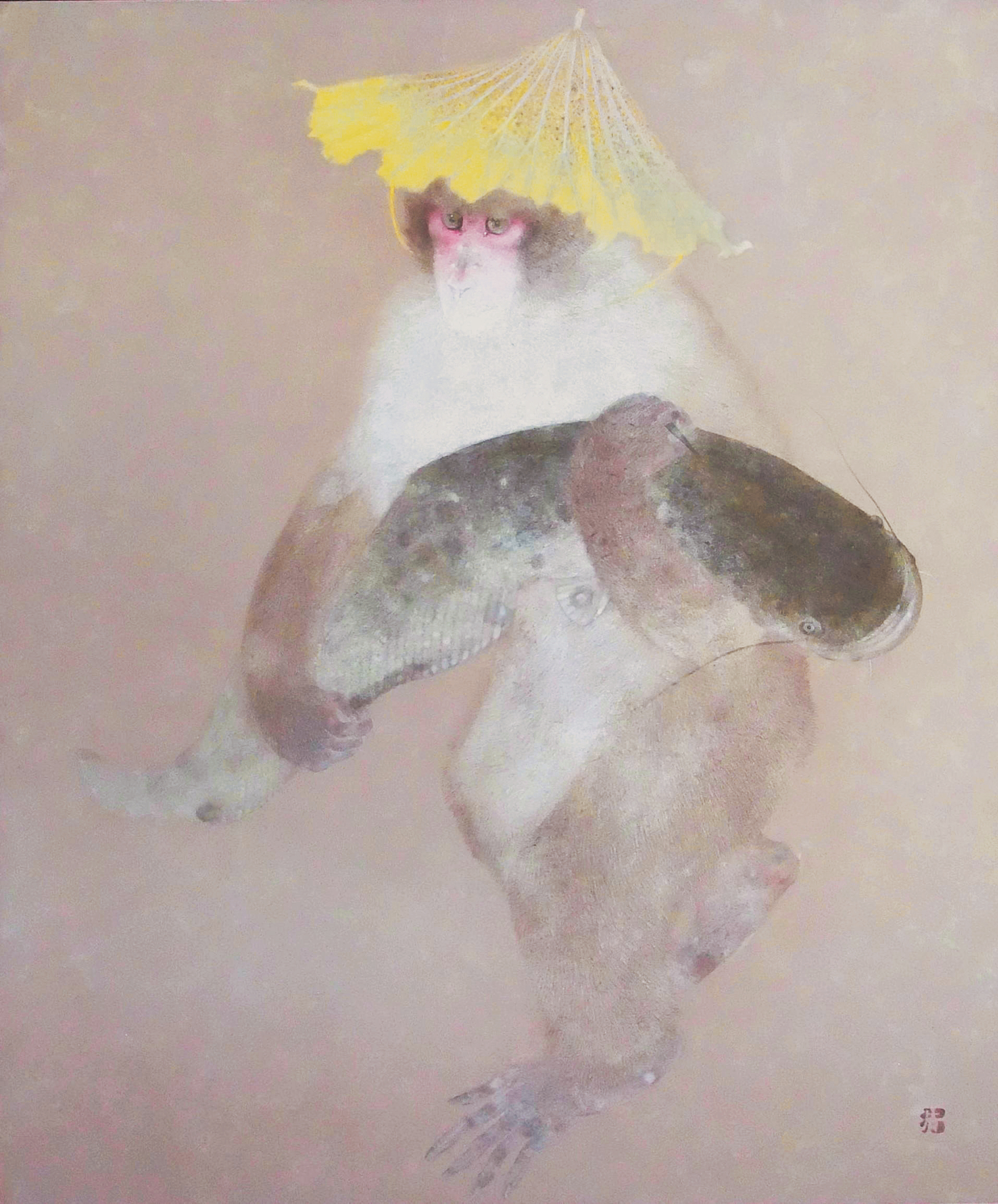 竹内浩一《小猿の釣果》平成23年(2011) 個人蔵