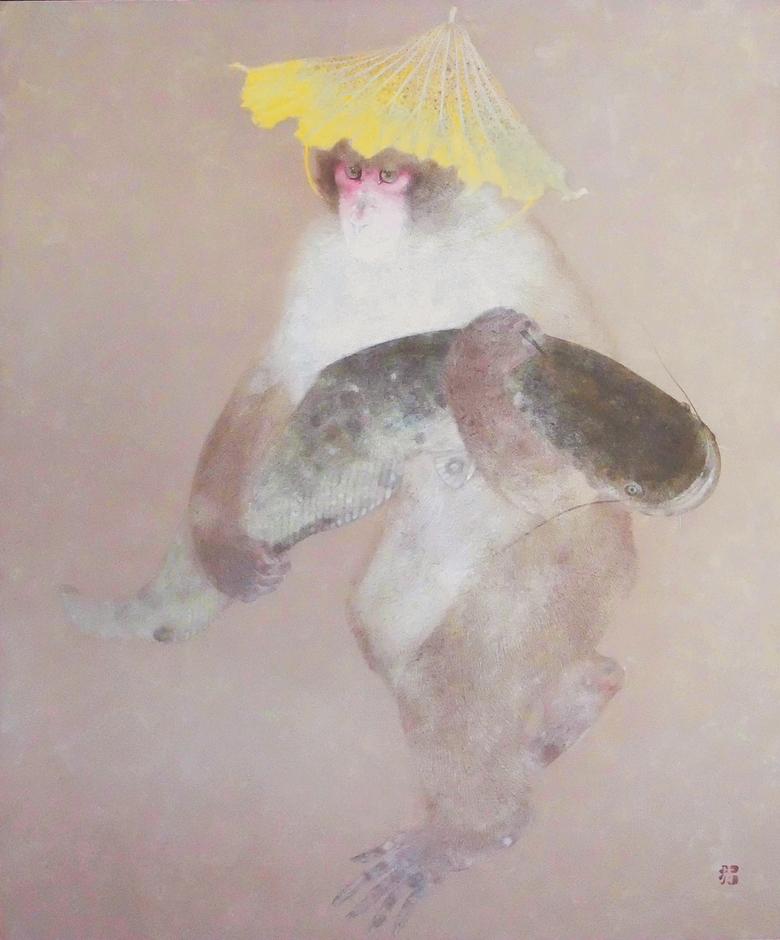 竹内浩一《小猿の釣果》平成23年(2011) 個人蔵