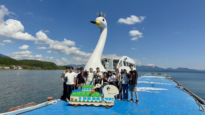 福島研修・猪苗代湖にて