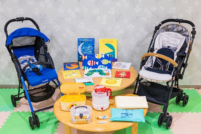 フロントにて無料レンタルも