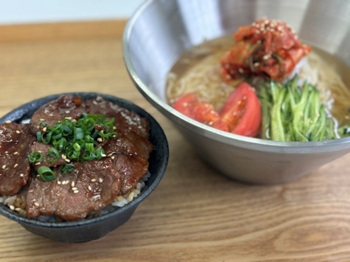 冷やしやまなし源水ラーメン～甲州牛焼肉丼セット