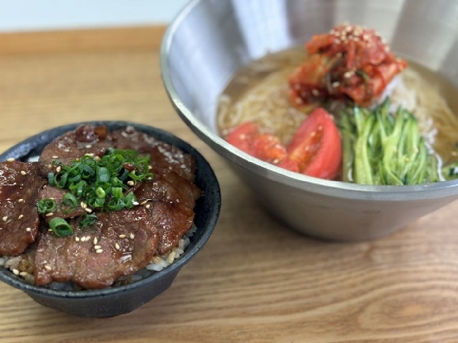 冷やしやまなし源水ラーメン～甲州牛焼肉丼セット