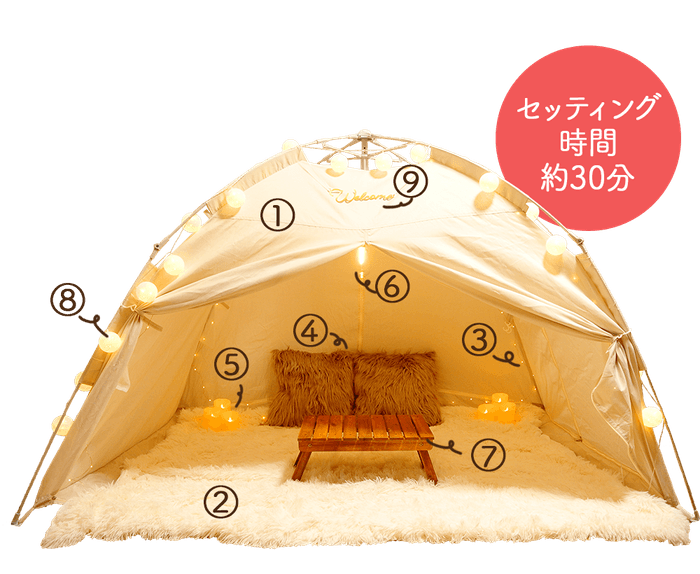 おうちテントサプライズ内容