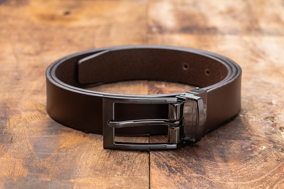 ダークブラウンベルト+ブラックニッケルバックルの製品
