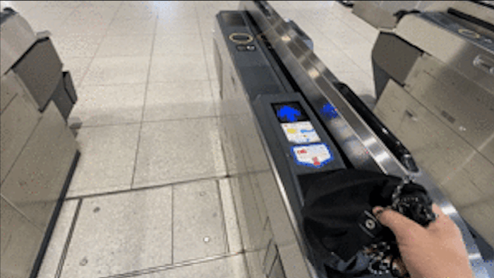 改札口ので使用