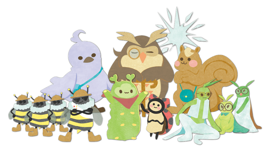 各地で出会う個性豊かなキャラクターたち