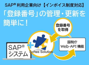 ソフテス、インボイス制度に対応した登録番号を管理・更新する SAP(R)利用企業向けアドオンプログラムを4月4日販売開始