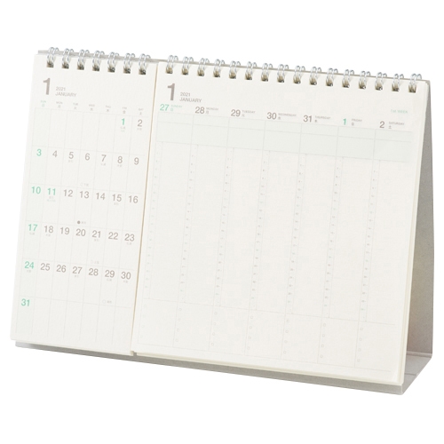 hands+ 卓上2面カレンダー 1