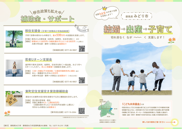 こども施策リーフレット(表)